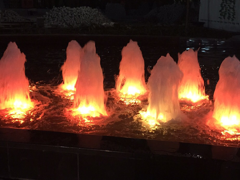 red led fountain